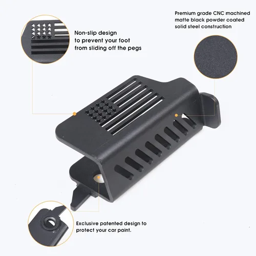 Vista 4 de sukemichi Estriberas para Bronco, accesorios para Ford Bronco de 4 puertas, 2 puertas, 2 puertas, acero, 1 par (bandera) Steel material,Foot pegs
