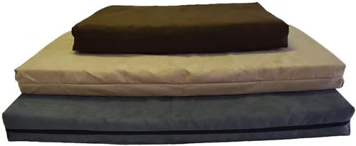 Vista 4 de Cama de espuma de memoria ortopédica lavable para perro de Pet Support Systems, extra grande, 40 pulgadas x 35 pulgadas x 4 pulgadas, mezclilla azul