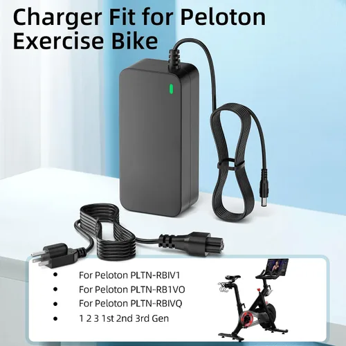 Vista 2 de Cable de alimentación para bicicleta estática Peloton 12V4.17A AC/DC Adaptador de repuesto Peloton bicicleta estática Modelo: PLTN-RB1VO PLTN-RB1V1