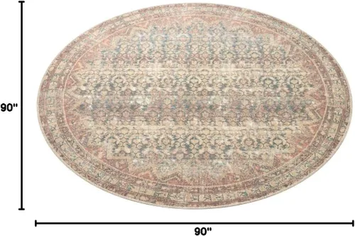 Vista 94 de Loloi Angela Rose Aubrey Collection AUB-02 - Alfombra decorativa de 2 pies 3 pulgadas x 3 pies 9 pulgadas, altura de pelo 0,19 pulgadas, diseño
