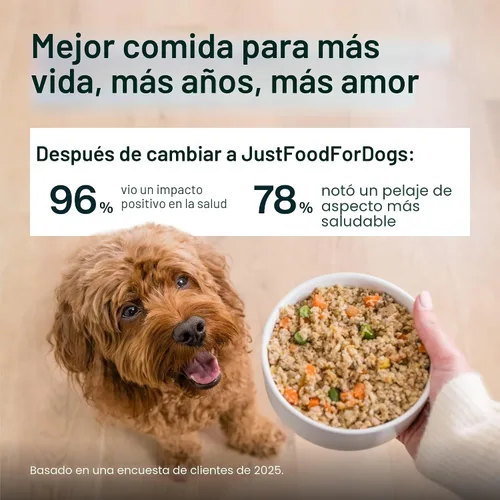 Vista 6 de JustFoodForDogs Pantry Fresh - Alimento húmedo para perros, comida completa o comida para perros, receta de comida para perros de grado humano