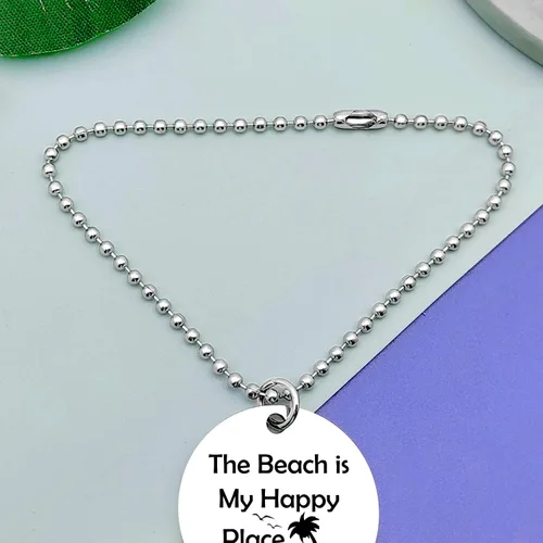 Vista 6 de Adorno colgante de automóvil para amantes de la playa, regalos temáticos para mujeres, niñas, adolescentes, divertido regalo de vacaciones de amigos