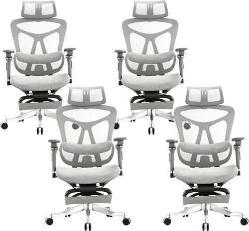 Vista 8 de Ergonomic Gaming Chair Adjustable Lumbar Support,High Back Desk Chair Breathable Mesh Seat, Reclining Computer Chair with Footrest for Home and