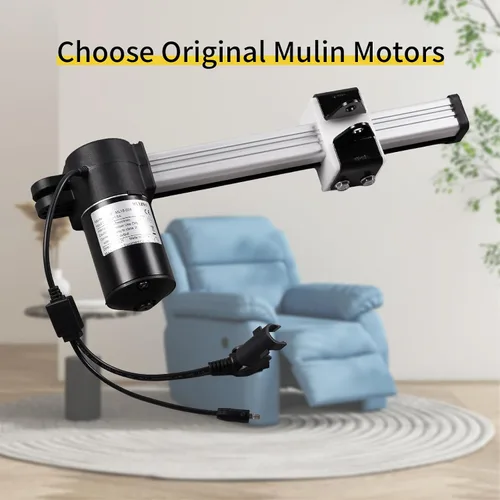 Vista 3 de Mulin Power - Motor reclinable de repuesto con cable modelo ML18-024, actuador lineal para sofá, silla elevadora, sofá, asiento de masaje