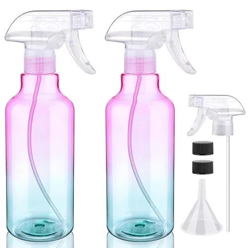 Vista 13 de Botellas de plástico de spray de 16.9 oz/500 ml, paquete de 2, ámbar