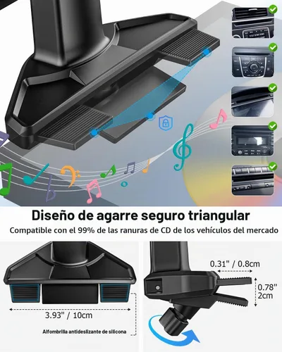 Vista 8 de Soporte de tableta de CD en altura ajustable, soporte de tableta