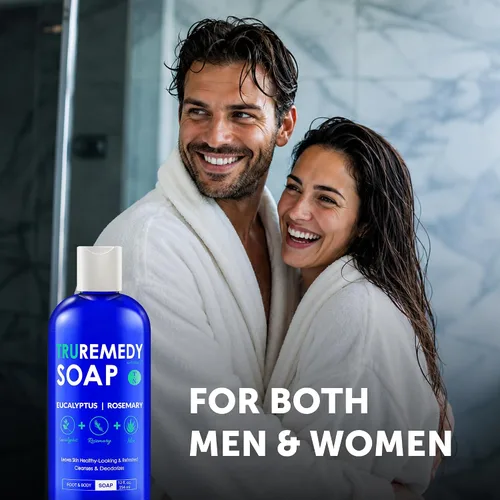 Vista 8 de Truremedy Naturals Gel de Ducha de Eucalipto y Romero – Gel de ducha terapéutico y relajante para hombres y mujeres – Gel de ducha hidratante