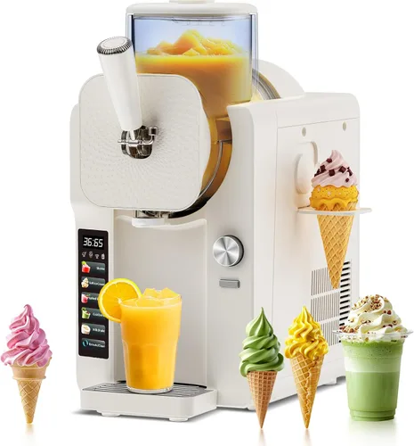 Vista 9 de Máquina para hacer helados y granizados de 70 onzas, 6 programas, grosor Gris