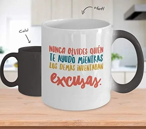 Vista 2 de Regalo para amigos Taza de cafe para hermana Perfecto regalo para graduados, profesionales y estudiantes Vaso con afirmaciones positivas