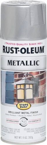 Vista 37 de Rust-Oleum 7274830 Pintura en aerosol metálica que detiene la oxidación, 11 oz, latón antiguo