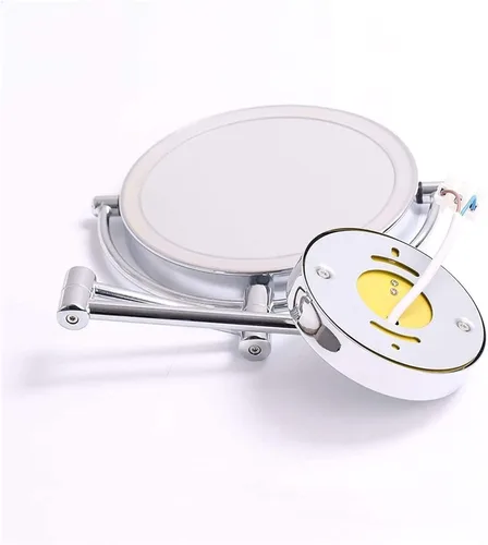 Vista 4 de Wall-Mounted Makeup Mirror LED Lighted Makeup Mirror Wall Mount 8 Inches 5X Magnified Double-Sided Vanity Mirror with Lights