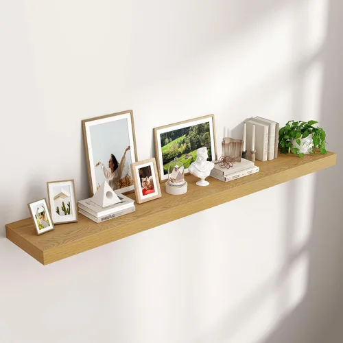 Vista 10 de Estantes flotantes cuadrados para pared de 8 pulgadas de ancho x 8 pulgadas de profundidad x 1.2 pulgadas de alto, pequeños estantes de pared
