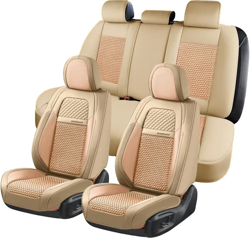 Vista 12 de Coverado - Fundas impermeables para asientos de coche, fundas delanteras para asientos de coche, 2 en 1, fundas protectoras para asientos de coche