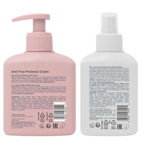 Vista 8 de Climaplex Crema protectora antiencrespamiento y ultra protección sin enjuague Mist Duo – Protege del calor y los daños UV – Proporciona luminosidad