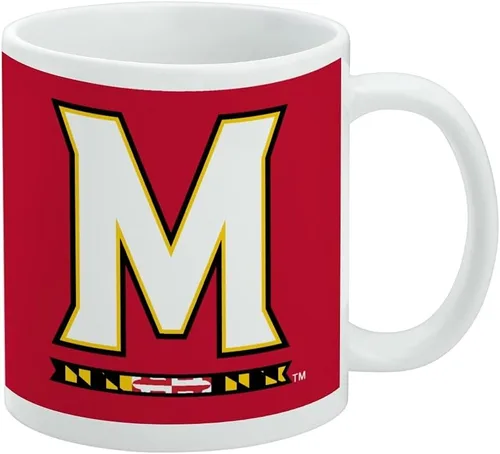 Vista 361 de Taza de cerámica con el logotipo principal de la Universidad Rider, taza de regalo novedosa para café, té y bebidas calientes, 11oz, blanca
