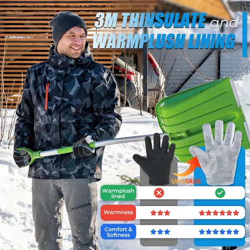 Vista 3 de HANDLANDY Winter Work Gloves, 3M Thinsulate Waterproof Insulated Glove for Men Women