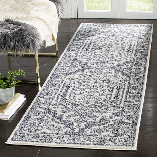 Vista 20 de SAFAVIEH ADR108B - Tapete de la colección Adirondack, 2 pies 1 pulgada x 6 pies, marfil y plateado, diseño de medallón oriental, no desprende