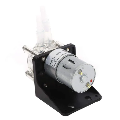 Vista 6 de Bomba peristáltica, bomba peristáltica de flujo grande de 16.9 fl oz/min hecha de acero inoxidable 304 con cabeza de PC transparente (12V)