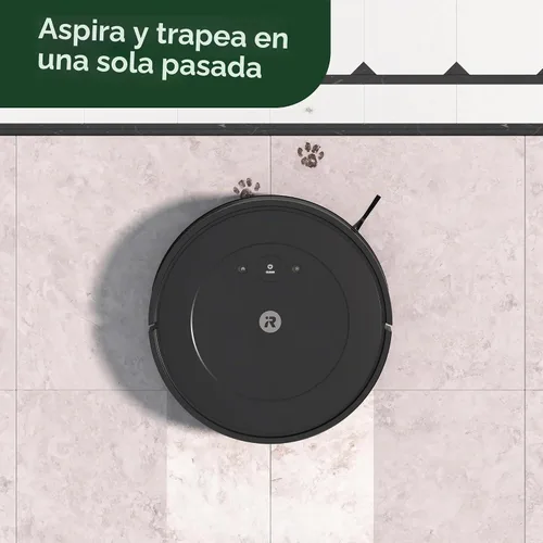 Vista 4 de iRobot Roomba Combo Robot Aspiradora y Trapeadora (Y0110) - Fácil de usar, Succión Power-Lifting, Aspira y trapea, Limpieza Multisuperficie