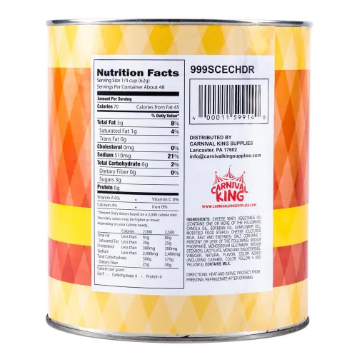 Vista 2 de TableTop #10 - Salsa de queso cheddar - 6/caja