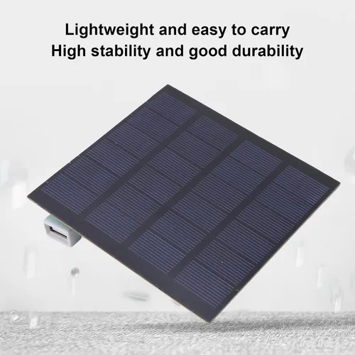 Vista 4 de Panel solar de 1.5W, panel solar de polisilicio de ahorro de energía de alta tasa de conversión de 6V, panel de carga solar de alta estabilidad