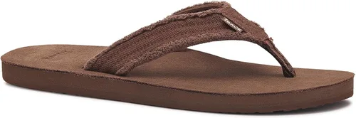 Vista 9 de Sanuk Fraid Not Flip-Flop para hombre Negro/Bronceado