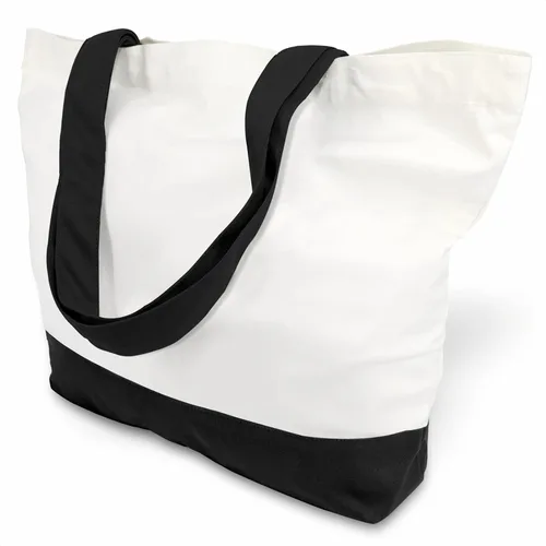 Vista 28 de TOPDesign - Paquete de 1 bolsa de lona de algodón, superfuerte, 12 onzas, bolsa para compras reutilizable, de tela, diseño moderno, en dos tonos