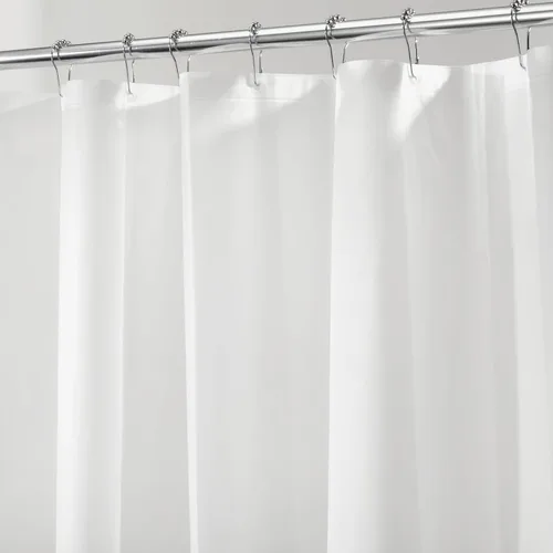 Vista 7 de InterDesign PEVA calibre 3 forro de cortina de ducha – resistente al moho, última intervensión de PVC, 100% poliéster, Transparente, Estándar