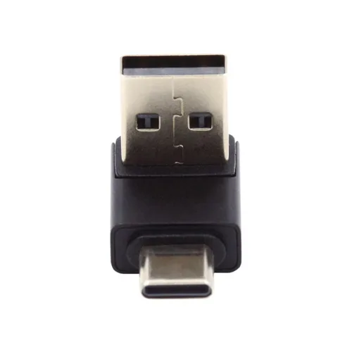 Vista 5 de chenyang Conector USB 3.0/3.1 USB C a USB 3.0 Datos 10Gbps Adaptador de carga 90 grados en ángulo abajo