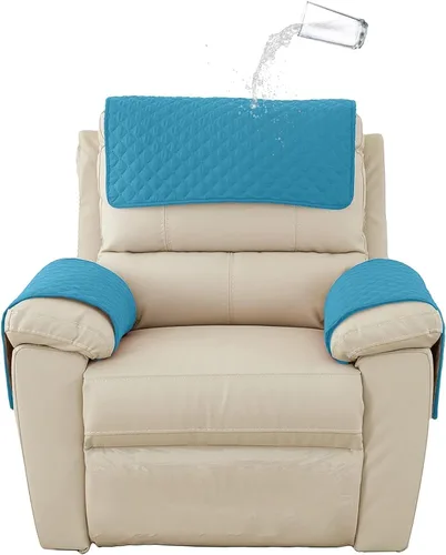 Vista 9 de XMAYODS Funda impermeable para sillón con reposabrazos, fundas antideslizantes para sofá y reposacabezas, fundas para respaldo, fundas para sillón
