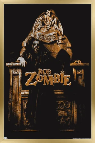 Vista 15 de Trends International Rob Zombie - Póster de pared de trono, 14.72 x 22.37 pulgadas, versión enmarcada de madera de granero Versión enmarcada Barnwood