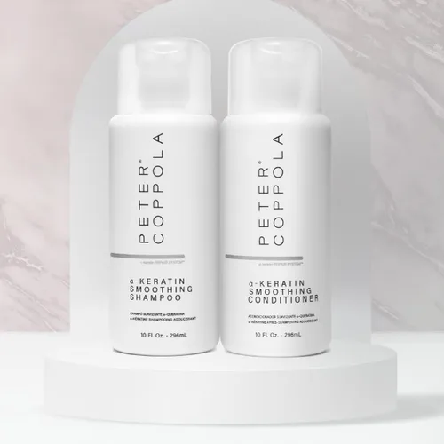 Vista 5 de Peter Coppola a-Keratin - Juego de champú y acondicionador suavizante, suaviza el cabello grueso y grueso, infundido con aceite de argán, aceite