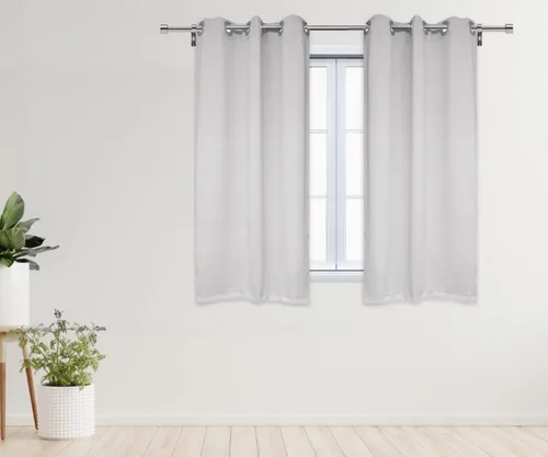 Vista 12 de YOUR CHAIR COVERS - Cortinas opacas de poliéster con ojales - (negro 52 x 63 pulgadas - juego de 2) - para oscurecer la habitación, dormitorio, sala