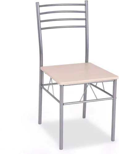 Vista 6 de Casart Juego de mesa de comedor de 5 piezas y 4 sillas con tapa de vidrio para cocina y desayuno