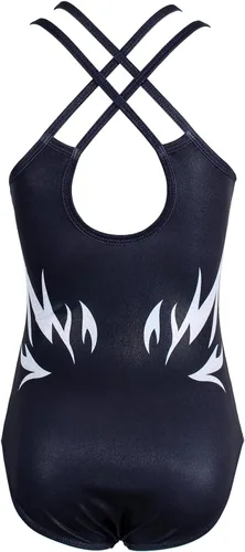 Vista 60 de MODAFANS Leotardos de gimnasia para niñas brillantes para bailar ballet, pantalones cortos con espalda cruzada