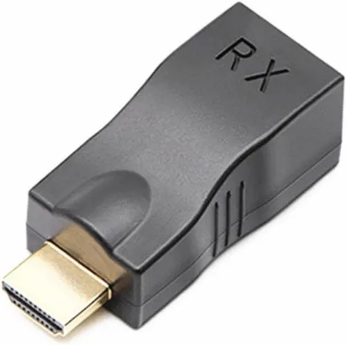 Vista 6 de Reemplazo Ethernet RJ45 de red a HDMI Extensor repetidor Amplificador 98.4 ft 4K30HZ Compatible Computadora Host Transmisor de conexión portátil TX