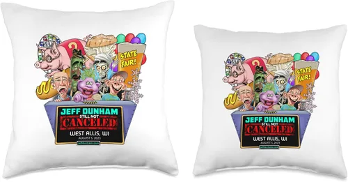 Vista 3 de JEFF DUNHAM West Allis, WI (2023) - Almohada de 18 x 18 pulgadas, multicolor