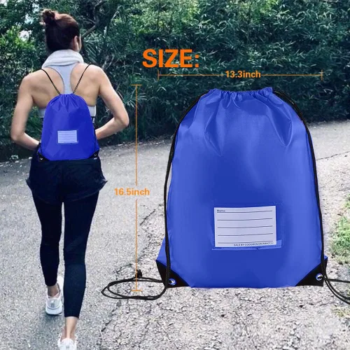 Vista 11 de CODOBON Paquete de 20 bolsas con cordón, mochila de cuerda de dibujo a granel, bolsa de bricolaje para gimnasio, deportes, bolsa para mujeres
