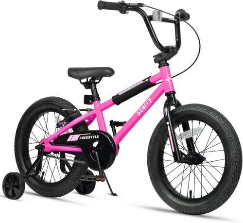 Vista 31 de cubsala Bicicleta para niños de 12, 14, 16, 18 pulgadas, estilo BMX, con ruedas de entrenamiento, freno para niños de 2 a 10 años, varios