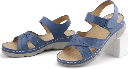 Vista 5 de Ortho+rest Sandalias ortopédicas para mujer, con soporte de arco, cómodas sandalias ortopédicas para caminar