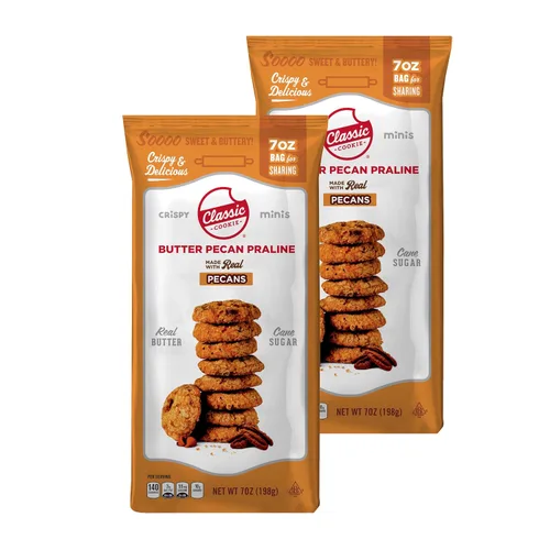 Vista 6 de Classic Cookie, Mini galletas crujientes, brownie de chocolate doble de 7 onzas, 2 bolsas