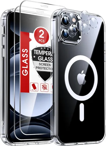 Vista 23 de LeYi Funda para iPhone XR: con protector de pantalla X2 + 2 funda para cámara [compatible con MagSafe] Funda protectora magnética i iphoneXR