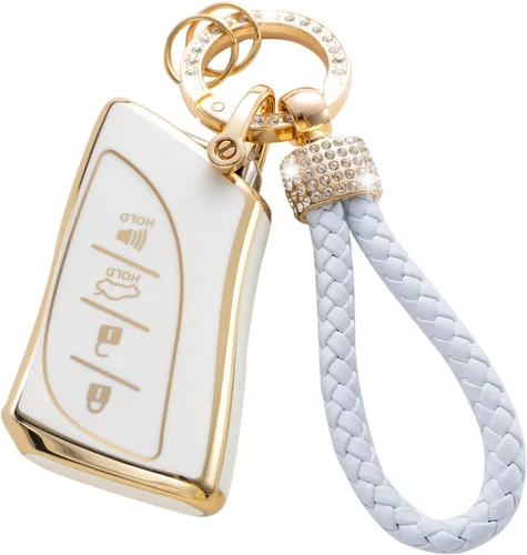 Vista 63 de Gematay Funda para llavero de Mercedes Benz con cordón, funda de TPU suave compatible con Mercedes Benz C E S M CLS CLK G Class Smart Key Holder