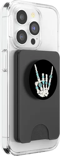 Vista 10 de Western Rock On Skeleton American Rodeo Cowboy Regalos divertidos PopSockets Estándar PopGrip