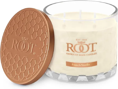 Vista 14 de Root Candles Velas Aromáticas Mezcla de Cera de Panal Vela Artesanal Premium, Veriglass Pequeño, Limón y Bergamota