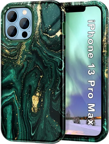 Vista 26 de CASEFIV Funda compatible con iPhone 11, patrón de mármol 3 en 1, resistente a prueba de golpes y caídas, cuerpo completo, policarbonato duro
