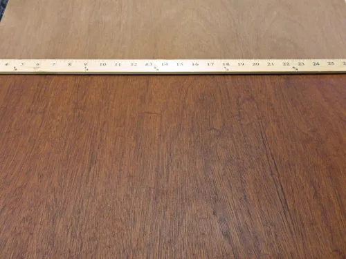 Vista 2 de Chapa de madera de caoba 8" x 17" soporte laminado fenólico HPL 1/20" grueso