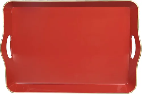 Vista 9 de Spsyrine Bandeja Decorativa Azul para Sala de Estar, Bandeja Cuadrada Moderna de Plástico para Servir Café para Mesa Otomana Baño Cocina, 13"*13