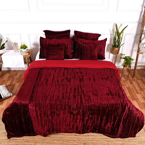 Vista 10 de Funda de edredón de terciopelo sólido ultra-luxe, ropa de cama boho UO, funda de colcha Donna, juego de edredón de 3 piezas, juego de cama de Aqua