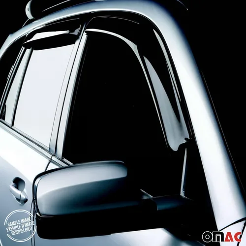 Vista 6 de OMAC Deflector protector de lluvia para visera de ventana para Kia Soul 2020-2025 Smoke 4 piezas